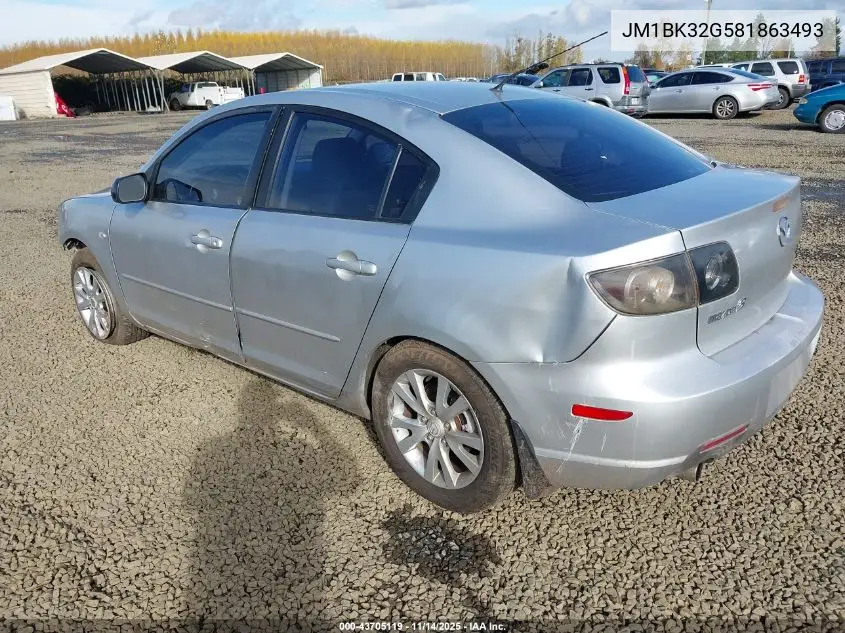 JM1BK32G581863493 2008 Mazda Mazda3 I