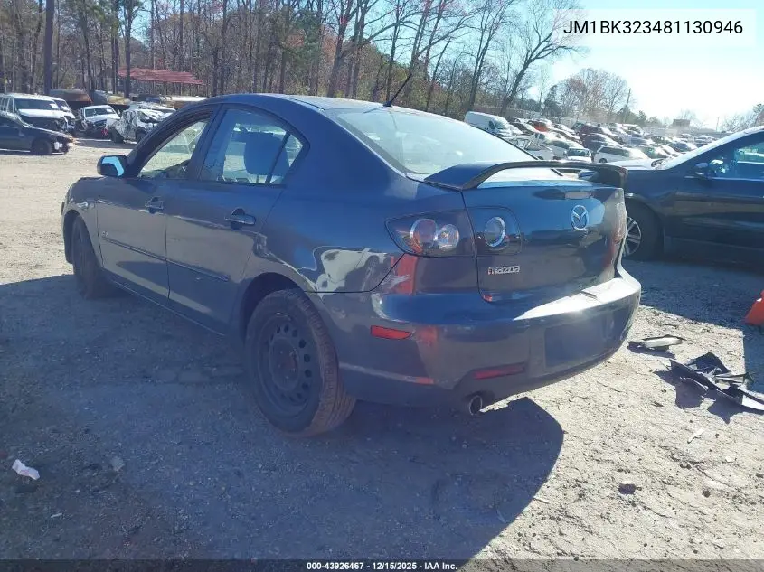JM1BK323481130946 2008 Mazda Mazda3 S Sport