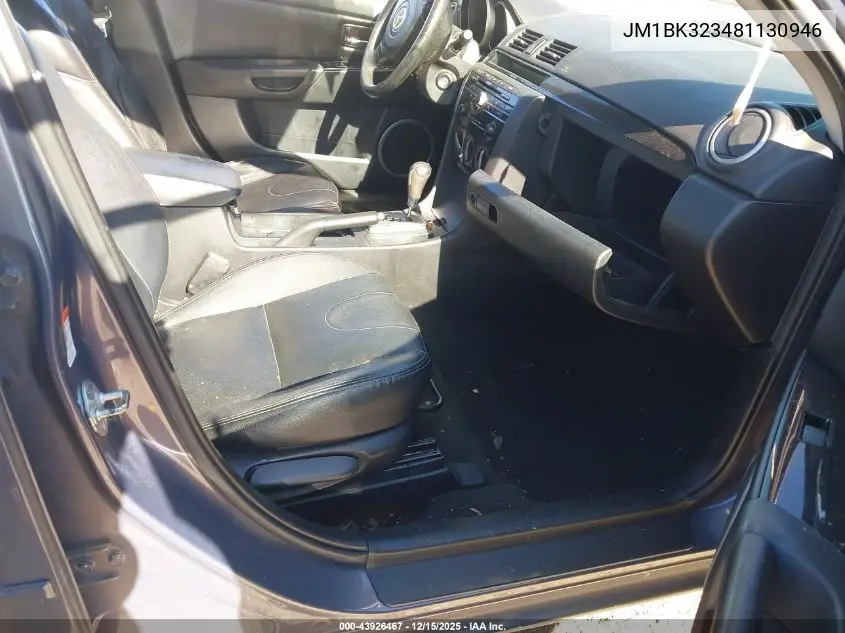 JM1BK323481130946 2008 Mazda Mazda3 S Sport