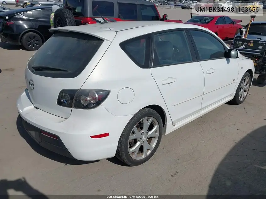 2008 Mazda Mazda3 S Touring VIN: JM1BK344981163656 Lot: 45639146