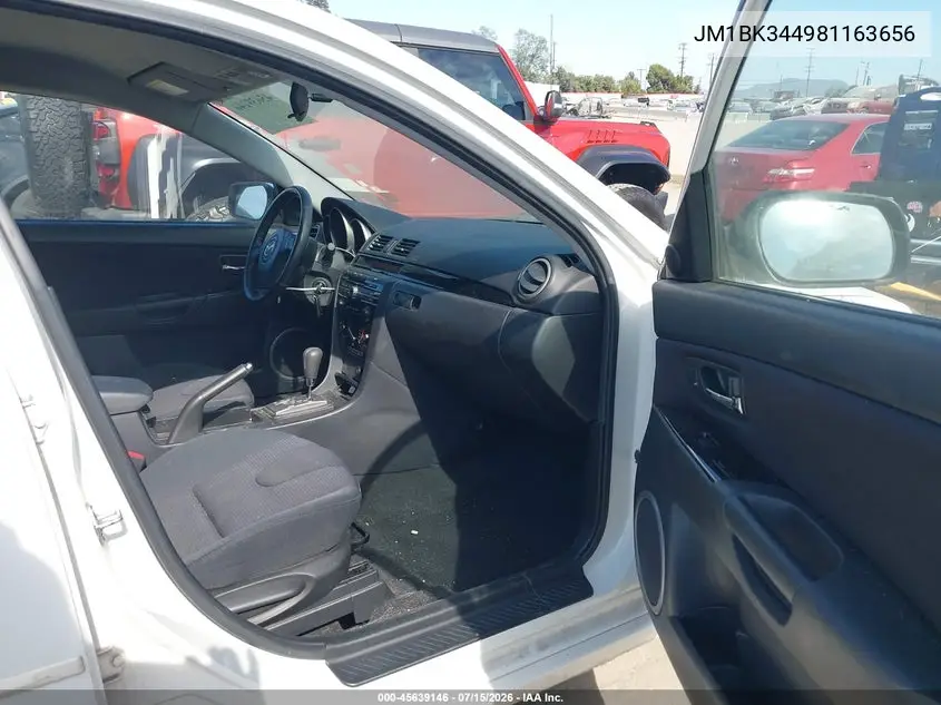 2008 Mazda Mazda3 S Touring VIN: JM1BK344981163656 Lot: 45639146