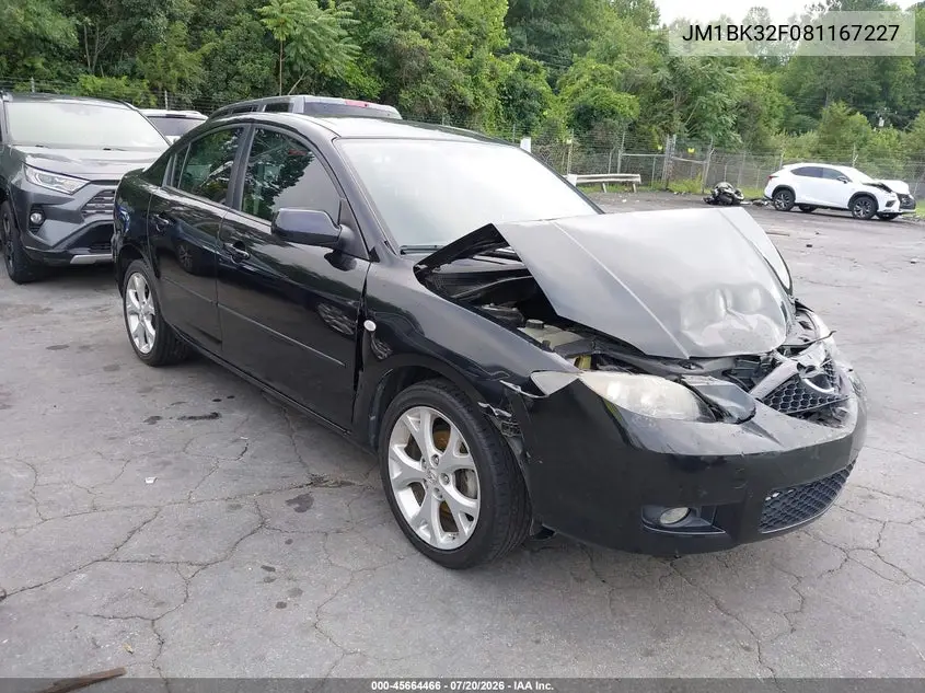 2008 Mazda Mazda3 I Touring Value VIN: JM1BK32F081167227 Lot: 45664466