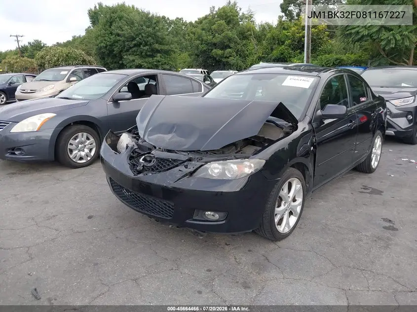 2008 Mazda Mazda3 I Touring Value VIN: JM1BK32F081167227 Lot: 45664466