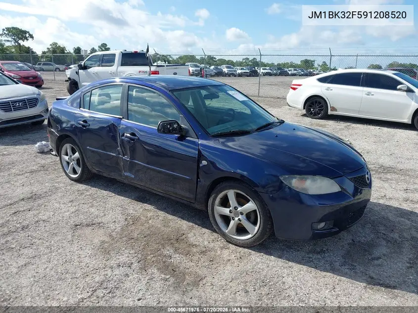 2009 Mazda Mazda3 I VIN: JM1BK32F591208520 Lot: 45671976