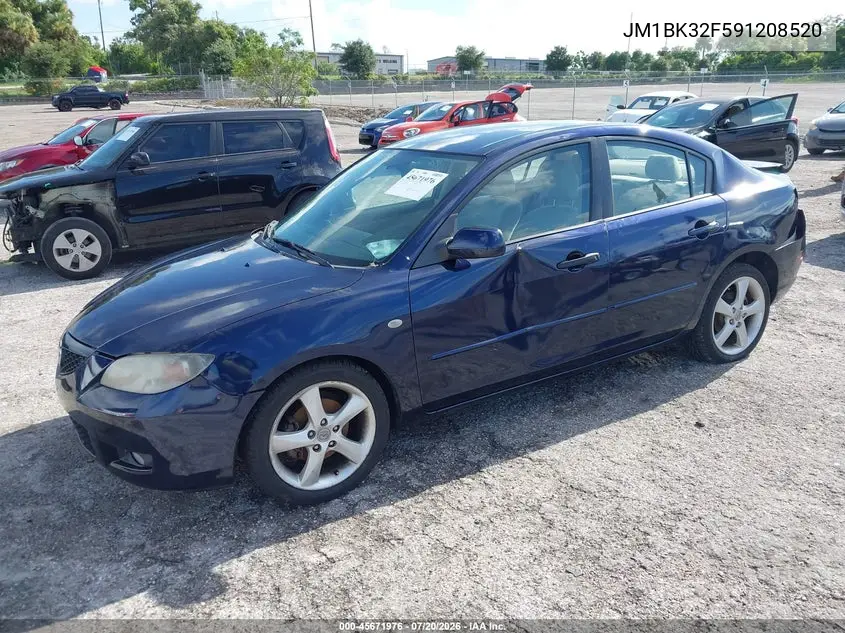 2009 Mazda Mazda3 I VIN: JM1BK32F591208520 Lot: 45671976