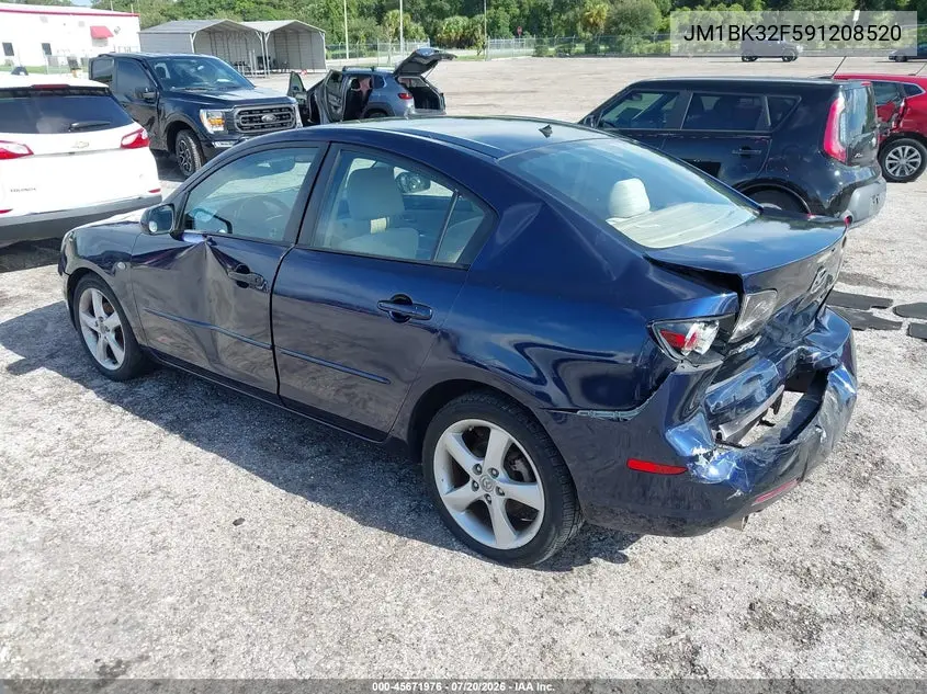 2009 Mazda Mazda3 I VIN: JM1BK32F591208520 Lot: 45671976