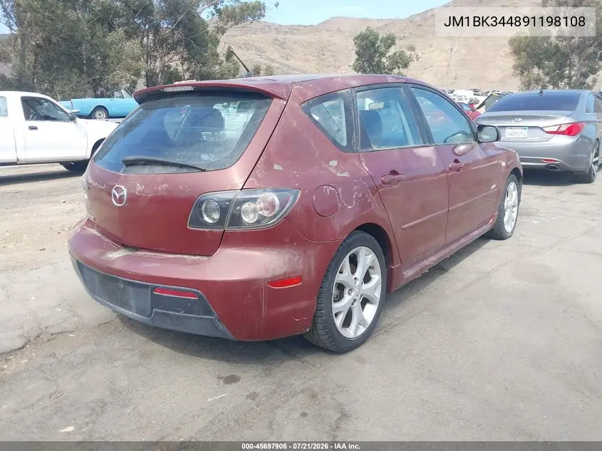 2009 Mazda Mazda3 S Touring VIN: JM1BK344891198108 Lot: 45697906