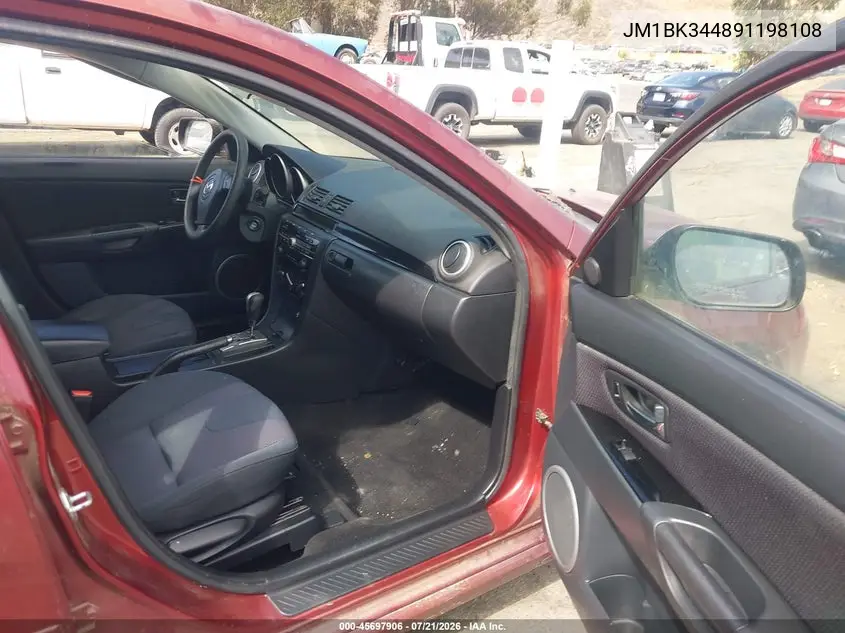 2009 Mazda Mazda3 S Touring VIN: JM1BK344891198108 Lot: 45697906