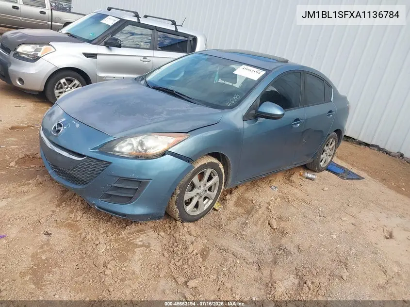 2010 Mazda Mazda3 I Touring VIN: JM1BL1SFXA1136784 Lot: 45663194