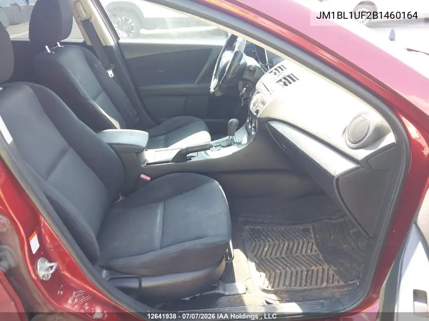 2011 Mazda Mazda3 Gx VIN: JM1BL1UF2B1460164 Lot: 12641938X