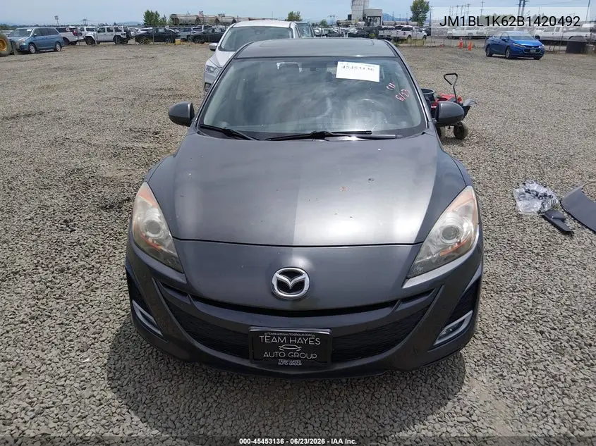 2011 Mazda Mazda3 S Sport VIN: JM1BL1K62B1420492 Lot: 45453136