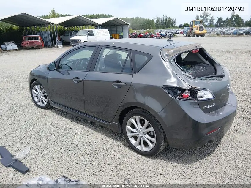 2011 Mazda Mazda3 S Sport VIN: JM1BL1K62B1420492 Lot: 45453136
