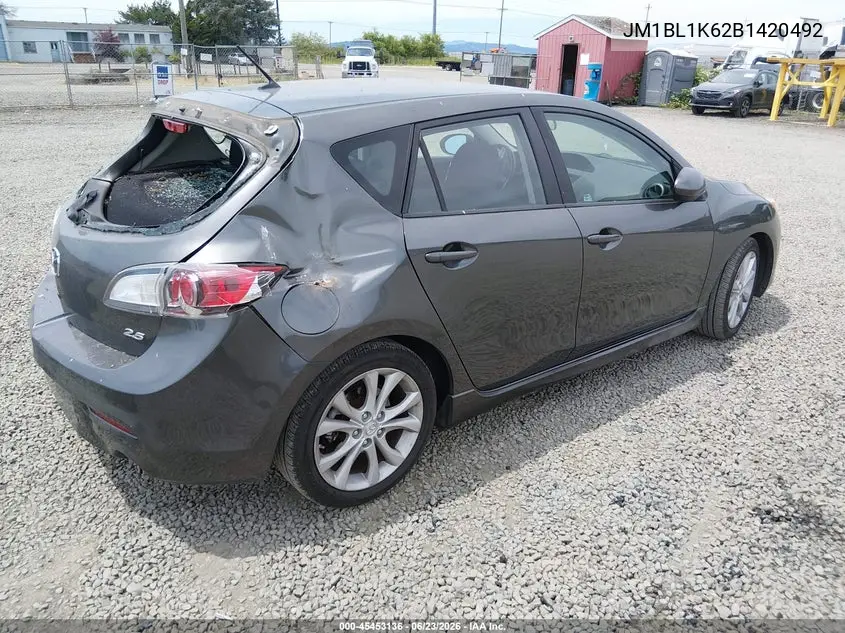 2011 Mazda Mazda3 S Sport VIN: JM1BL1K62B1420492 Lot: 45453136