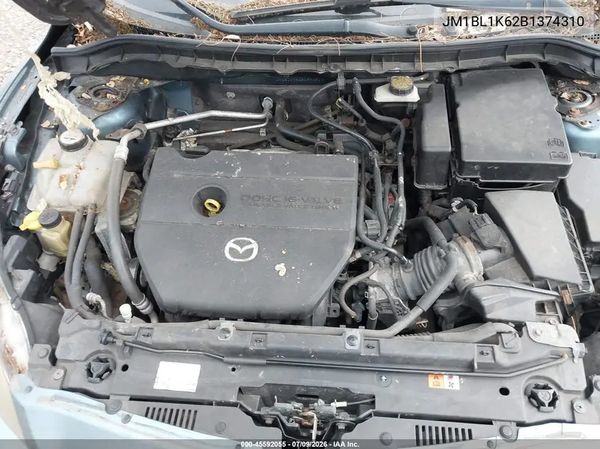2011 Mazda Mazda3 S Sport VIN: JM1BL1K62B1374310 Lot: 45592055