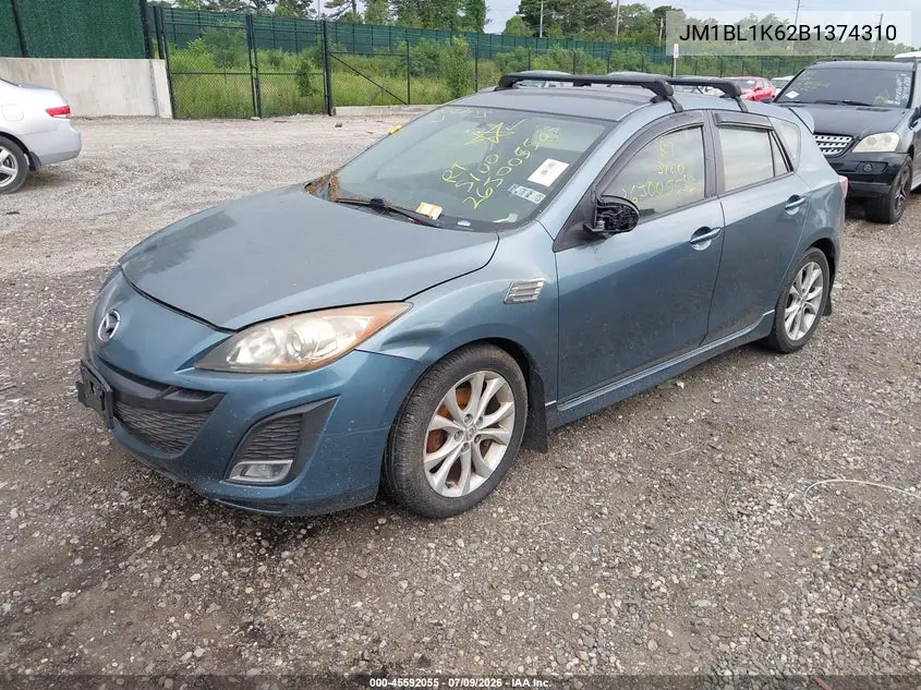 2011 Mazda Mazda3 S Sport VIN: JM1BL1K62B1374310 Lot: 45592055
