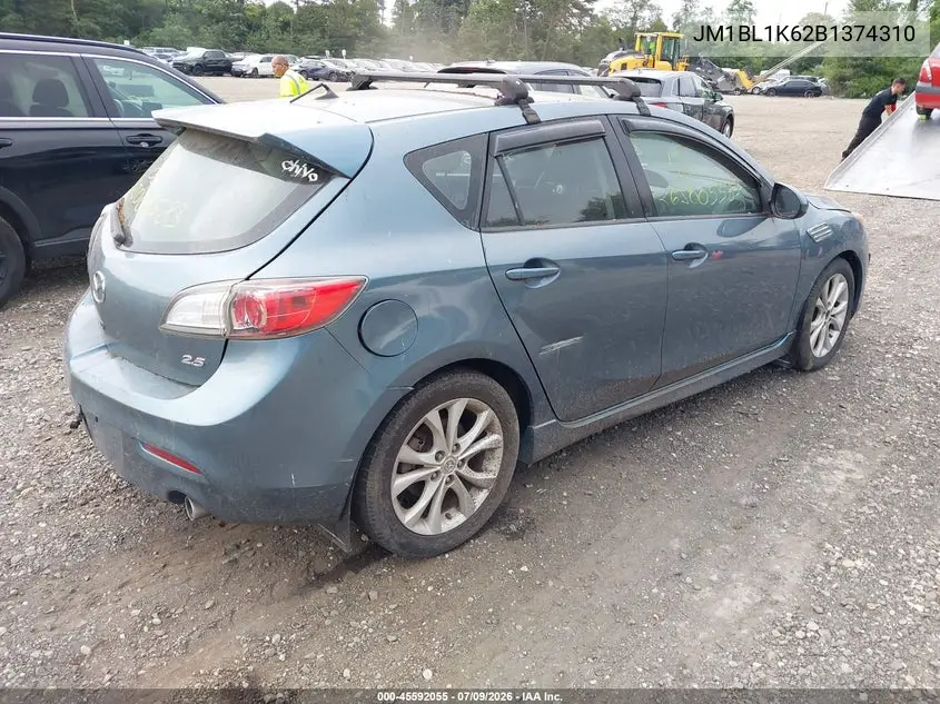 2011 Mazda Mazda3 S Sport VIN: JM1BL1K62B1374310 Lot: 45592055