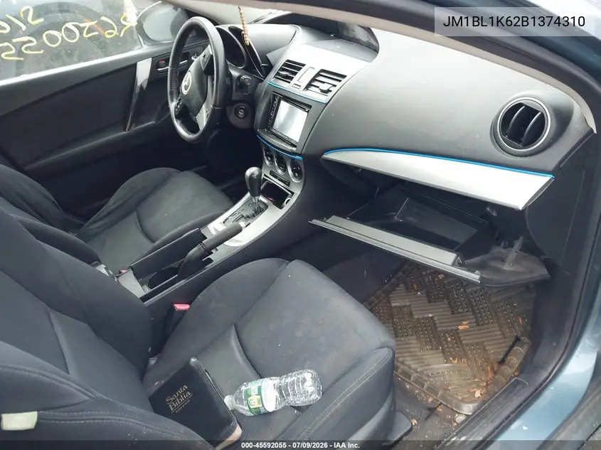 2011 Mazda Mazda3 S Sport VIN: JM1BL1K62B1374310 Lot: 45592055