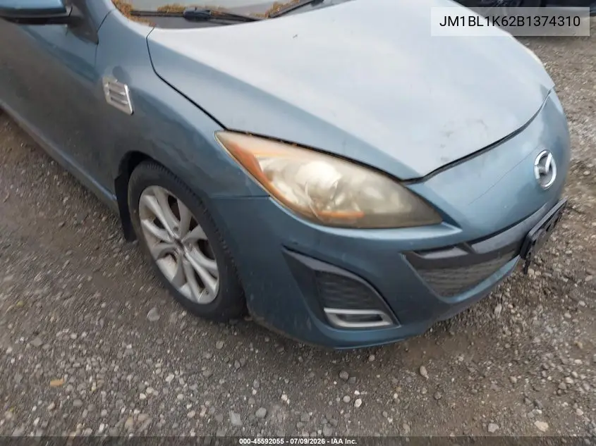 2011 Mazda Mazda3 S Sport VIN: JM1BL1K62B1374310 Lot: 45592055