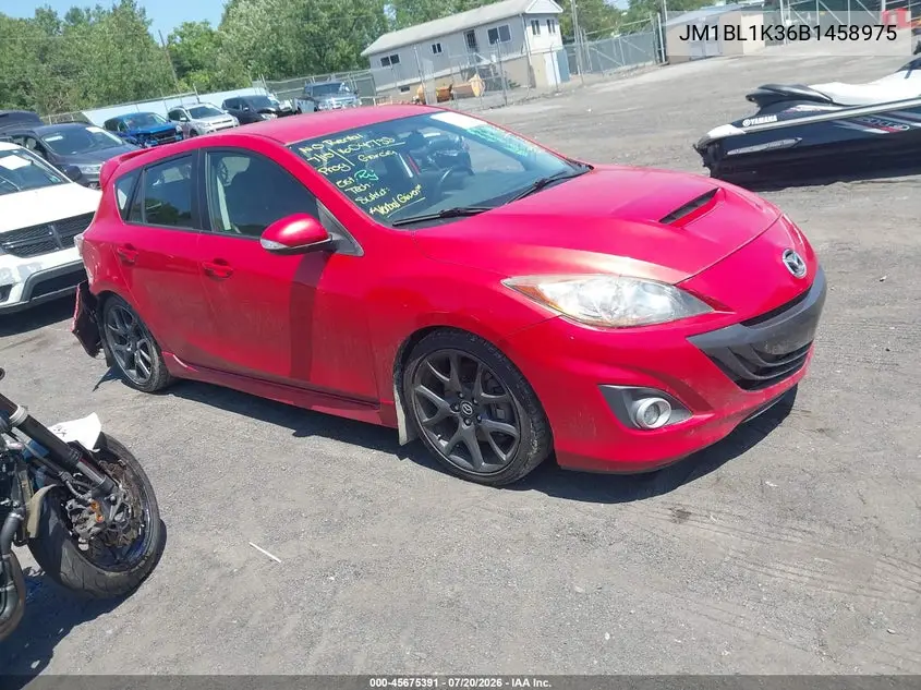 2011 Mazda Mazdaspeed3 Sport VIN: JM1BL1K36B1458975 Lot: 45675391