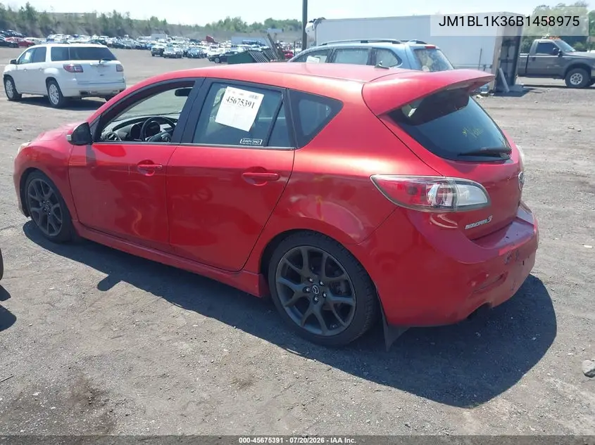 2011 Mazda Mazdaspeed3 Sport VIN: JM1BL1K36B1458975 Lot: 45675391