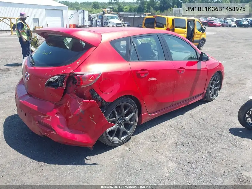 2011 Mazda Mazdaspeed3 Sport VIN: JM1BL1K36B1458975 Lot: 45675391