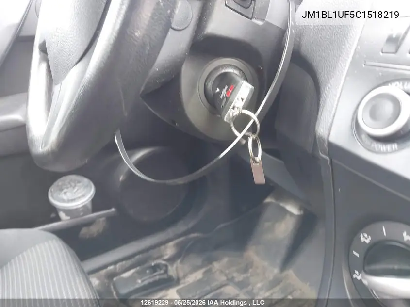 2012 Mazda Mazda3 Gx VIN: JM1BL1UF5C1518219 Lot: 12619229