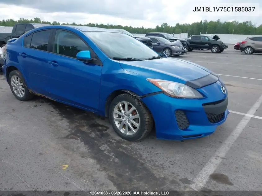 2012 Mazda Mazda3 VIN: JM1BL1V75C1585037 Lot: 12641058