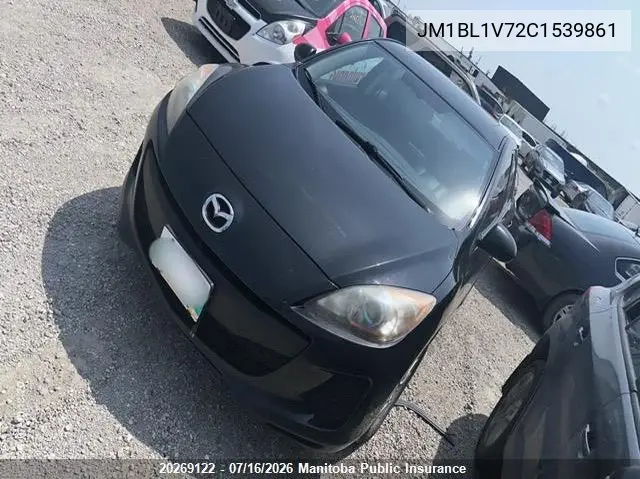 2012 Mazda 3 Mazda Gs VIN: JM1BL1V72C1539861 Lot: 20269122