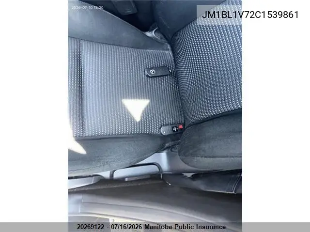 2012 Mazda 3 Mazda Gs VIN: JM1BL1V72C1539861 Lot: 20269122