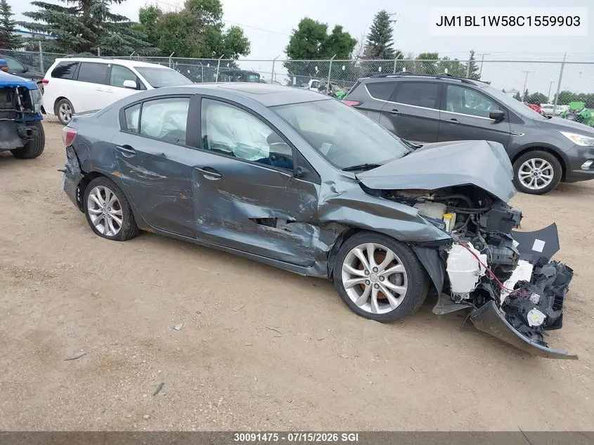 2012 Mazda Mazda3 Gt VIN: JM1BL1W58C1559903 Lot: 30091475