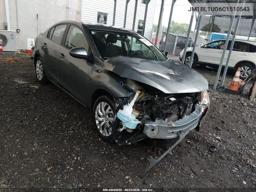 2012 Mazda Mazda3 I Sport VIN: JM1BL1UG6C1510543 Lot: 45450850