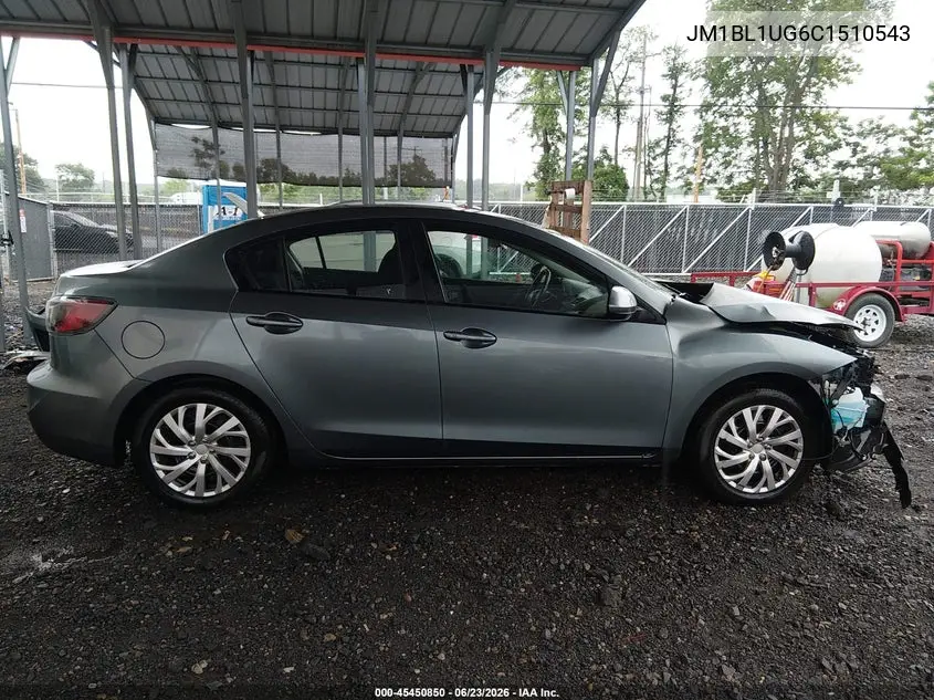 2012 Mazda Mazda3 I Sport VIN: JM1BL1UG6C1510543 Lot: 45450850
