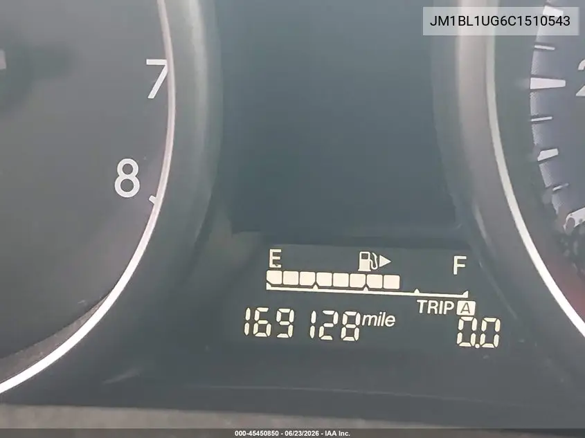 2012 Mazda Mazda3 I Sport VIN: JM1BL1UG6C1510543 Lot: 45450850