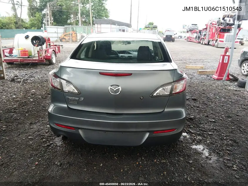 2012 Mazda Mazda3 I Sport VIN: JM1BL1UG6C1510543 Lot: 45450850