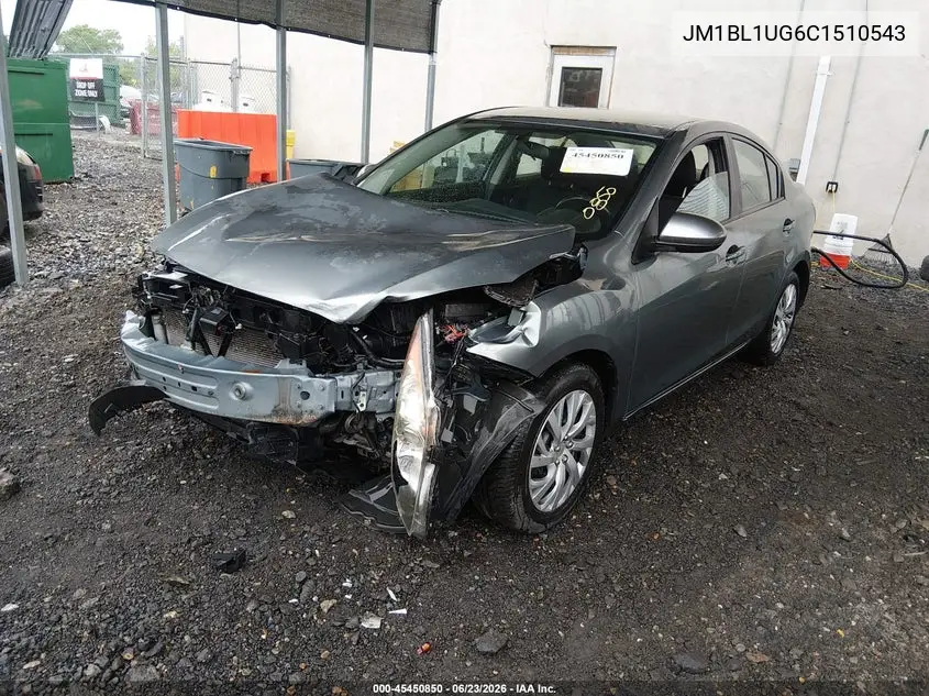 2012 Mazda Mazda3 I Sport VIN: JM1BL1UG6C1510543 Lot: 45450850