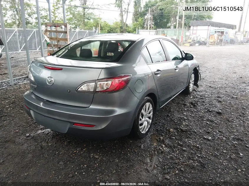 2012 Mazda Mazda3 I Sport VIN: JM1BL1UG6C1510543 Lot: 45450850