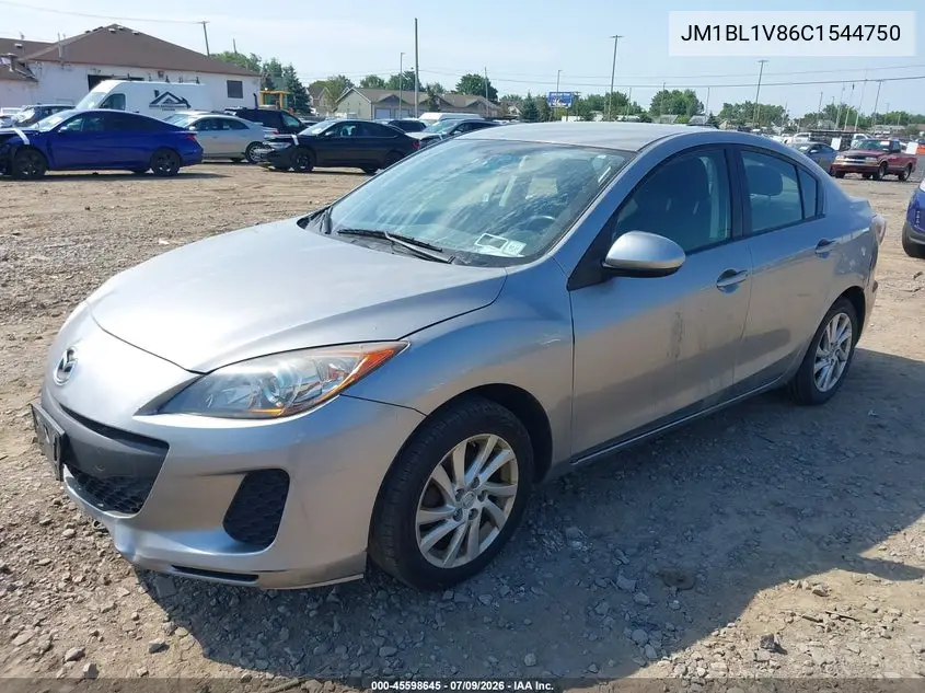 2012 Mazda Mazda3 I Touring VIN: JM1BL1V86C1544750 Lot: 45598645