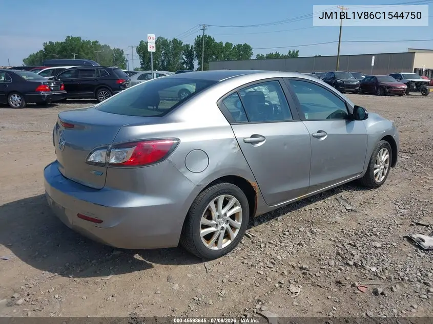 2012 Mazda Mazda3 I Touring VIN: JM1BL1V86C1544750 Lot: 45598645
