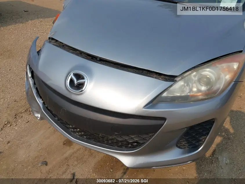 2013 Mazda 3 I VIN: JM1BL1KF0D1756418 Lot: 30093682