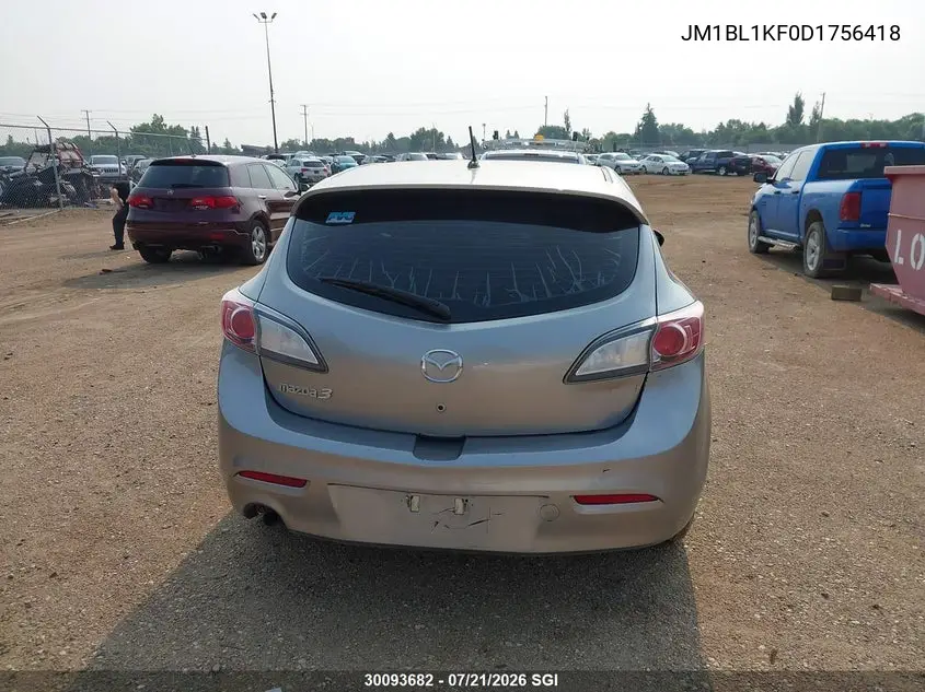 2013 Mazda 3 I VIN: JM1BL1KF0D1756418 Lot: 30093682