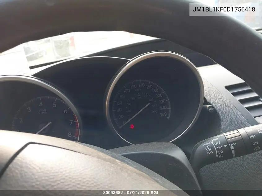 2013 Mazda 3 I VIN: JM1BL1KF0D1756418 Lot: 30093682
