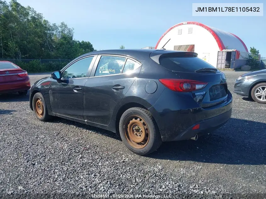 2014 Mazda 3 Touring VIN: JM1BM1L78E1105432 Lot: 12659351