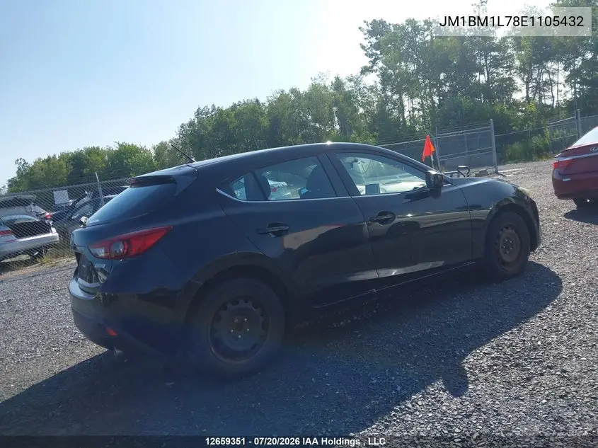 2014 Mazda 3 Touring VIN: JM1BM1L78E1105432 Lot: 12659351