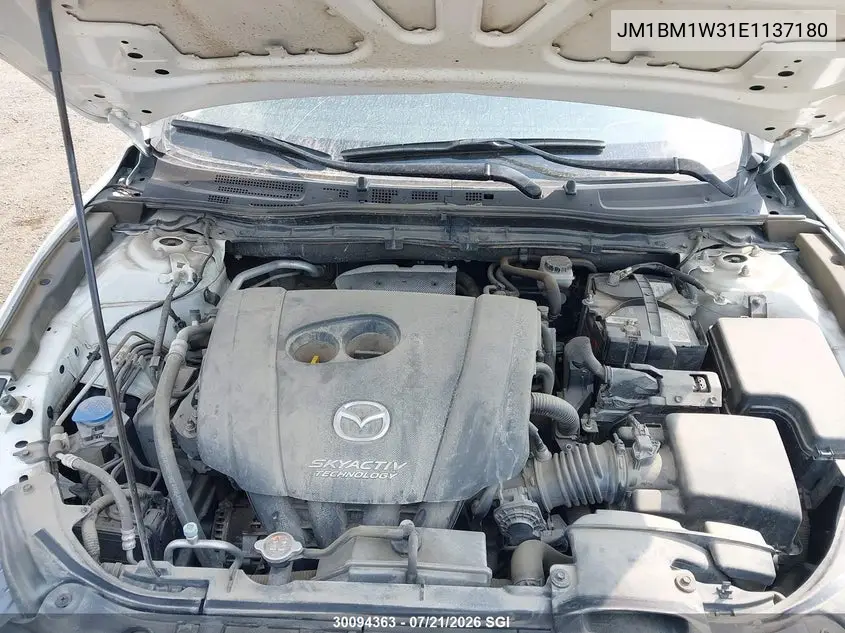 2014 Mazda 3 Grand Touring VIN: JM1BM1W31E1137180 Lot: 30094363