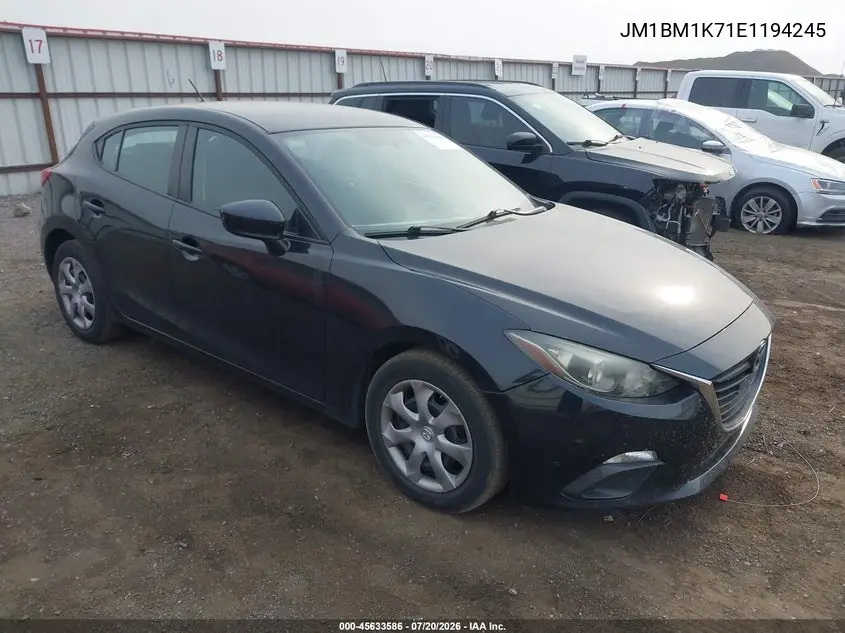 2014 Mazda Mazda3 I Sport VIN: JM1BM1K71E1194245 Lot: 45633586