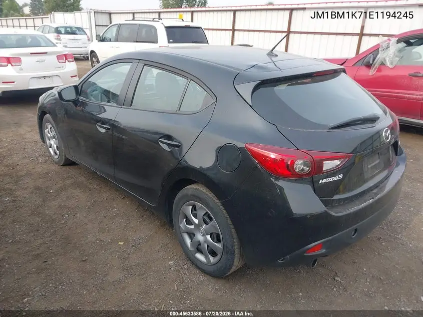 2014 Mazda Mazda3 I Sport VIN: JM1BM1K71E1194245 Lot: 45633586