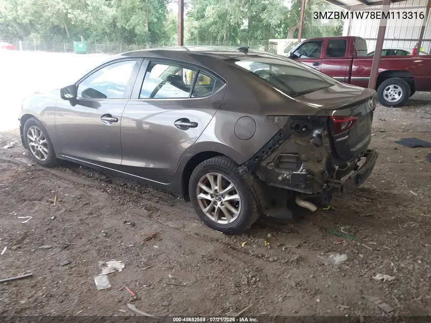 2014 Mazda Mazda3 I Grand Touring VIN: 3MZBM1W78EM113316 Lot: 45682559