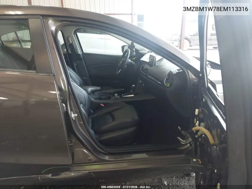 2014 Mazda Mazda3 I Grand Touring VIN: 3MZBM1W78EM113316 Lot: 45682559