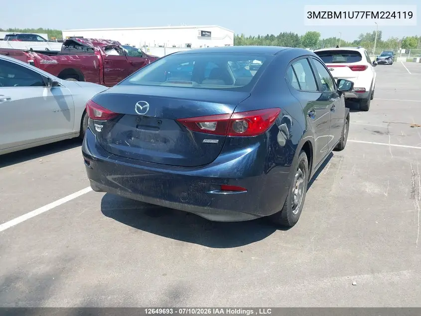 2015 Mazda 3 Sport VIN: 3MZBM1U77FM224119 Lot: 12649693