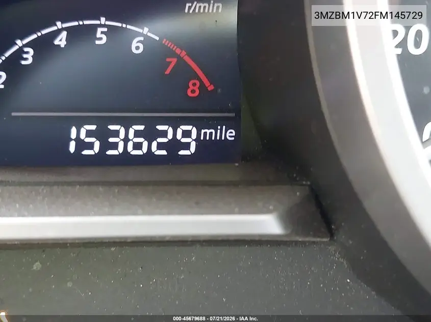2015 Mazda Mazda3 I Touring VIN: 3MZBM1V72FM145729 Lot: 45679688